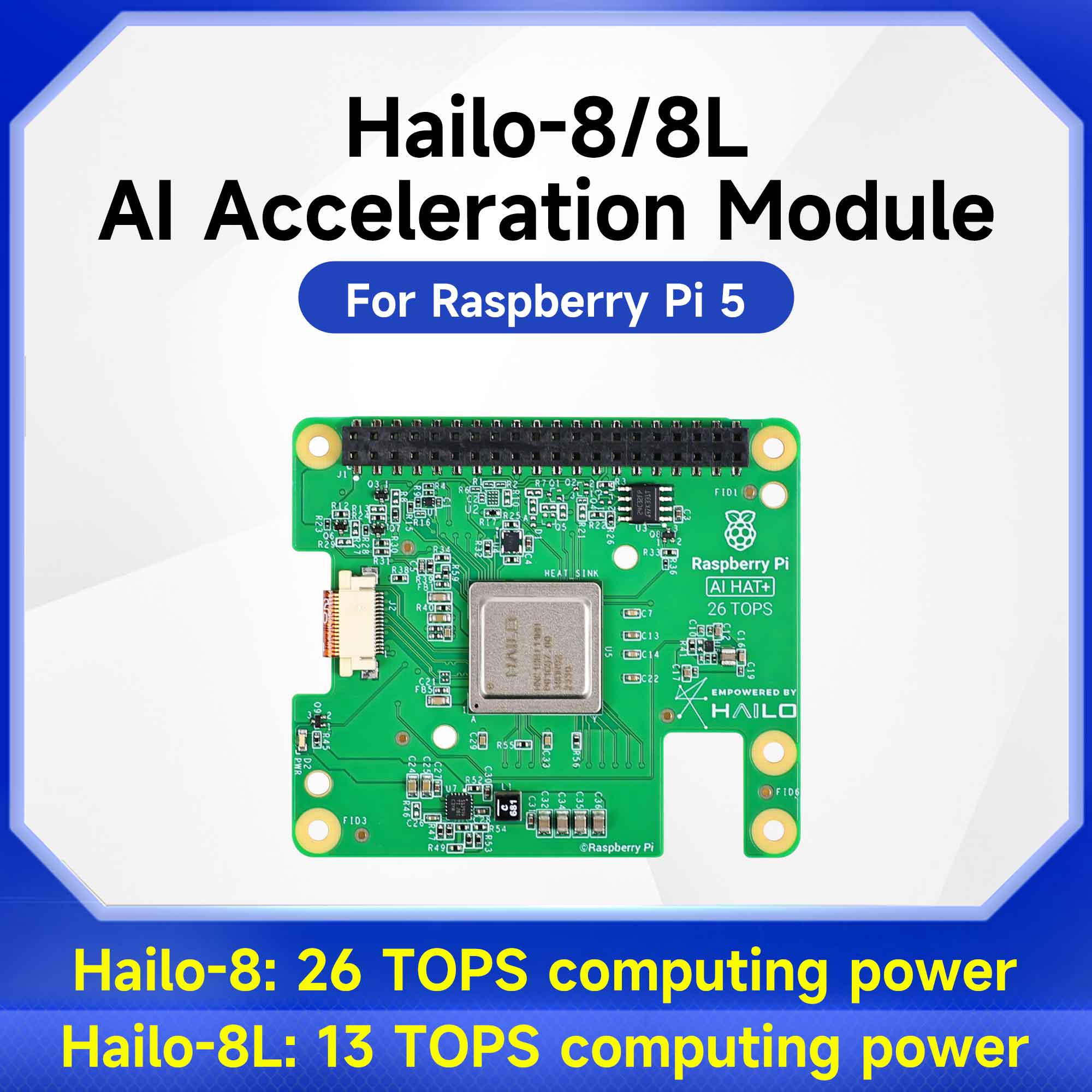 Raspberry Pi Ai Kit Hailo-8L - Hailo 8/8l модуль ускорения Ai 13