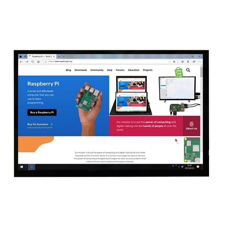 Raspberry Pi 10.1 Inch Capacitive Touch Screen Ips - Новый 10,1 дюймовый 1280x80 0 IPS