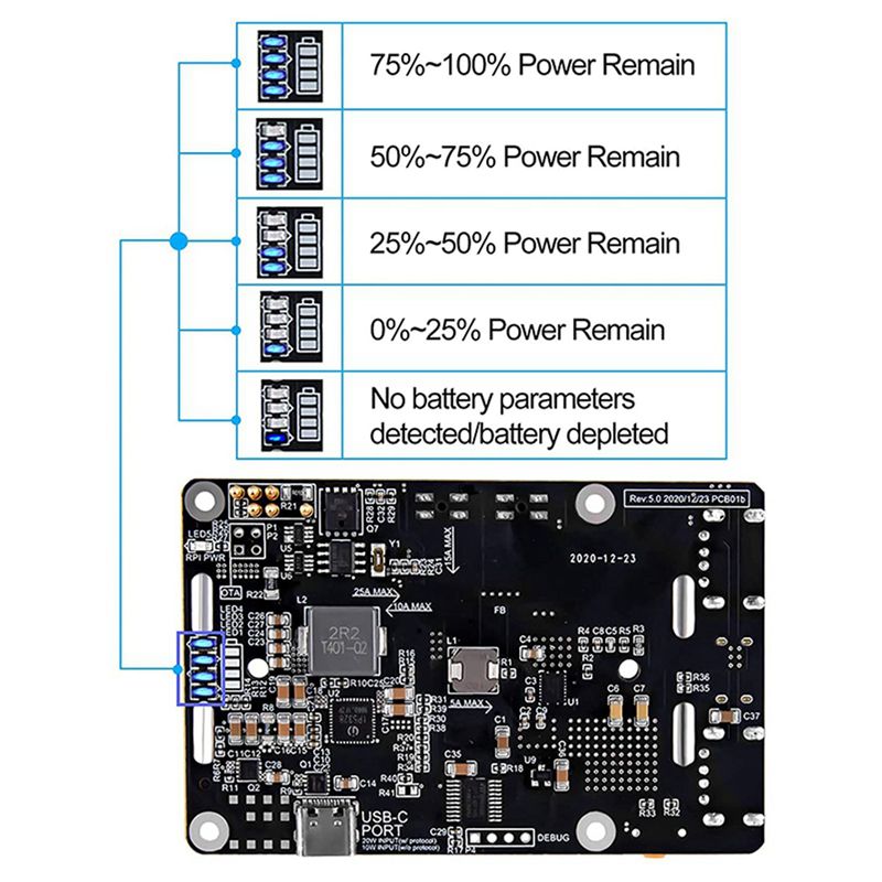 Плата расширения питания Delic – обзор и цена Raspberry Pi Uninterrupted Power Supply Ups 18650