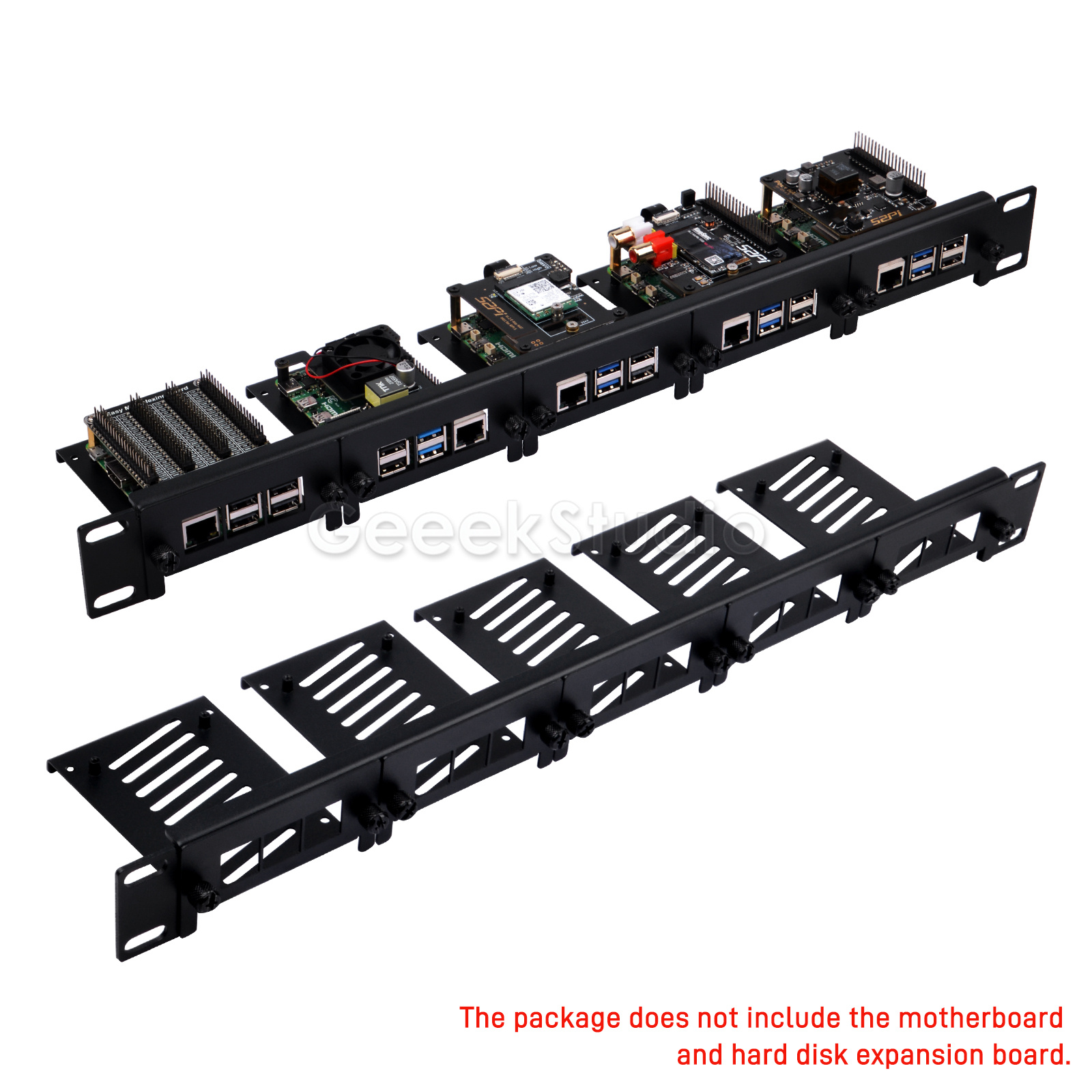 Крепление в стойку 1U для Rasp – обзор и цена Raspberry Pi Rackmount 1U 19 Inch