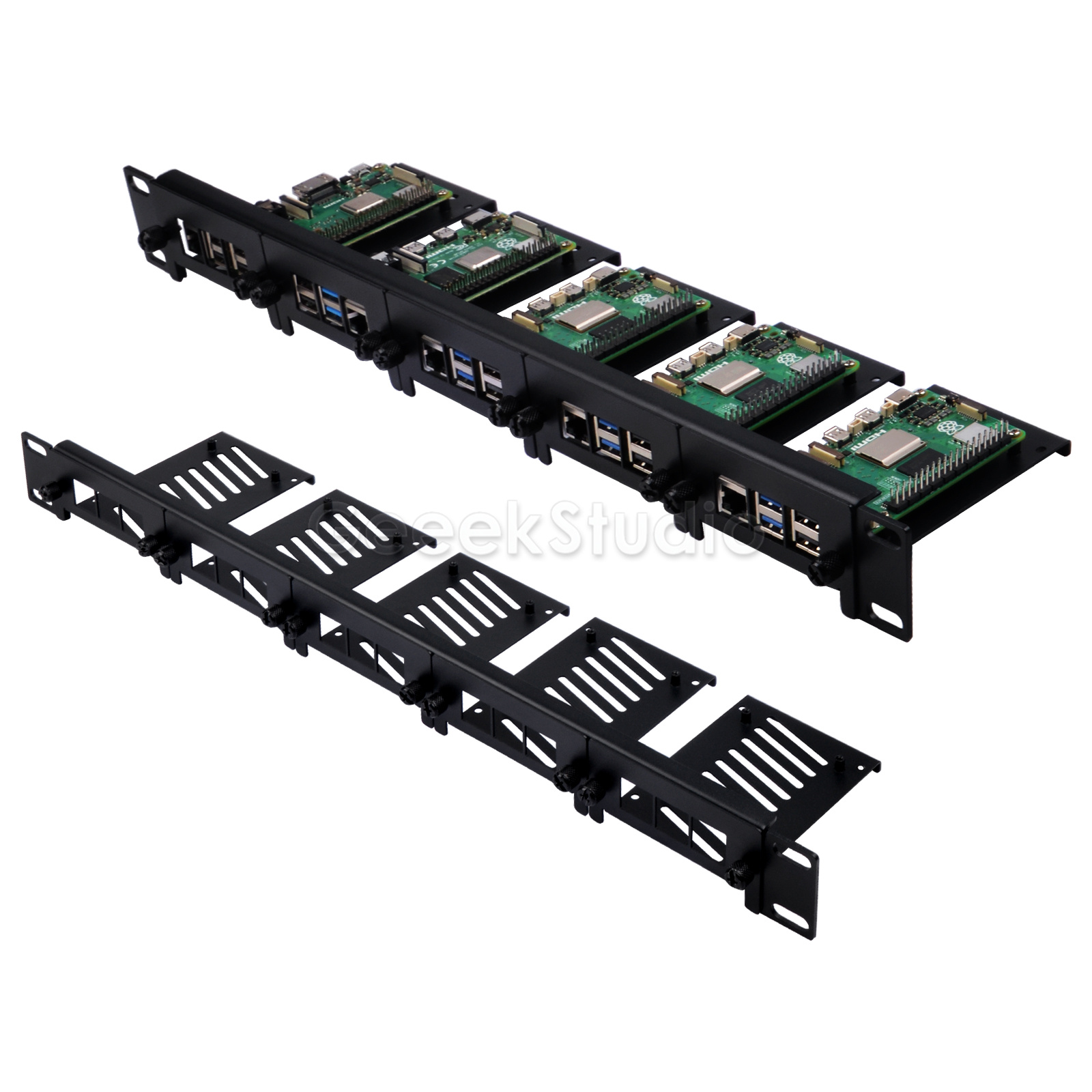 Крепление в стойку 1U для Rasp – обзор и цена Raspberry Pi Rackmount 1U 19 Inch