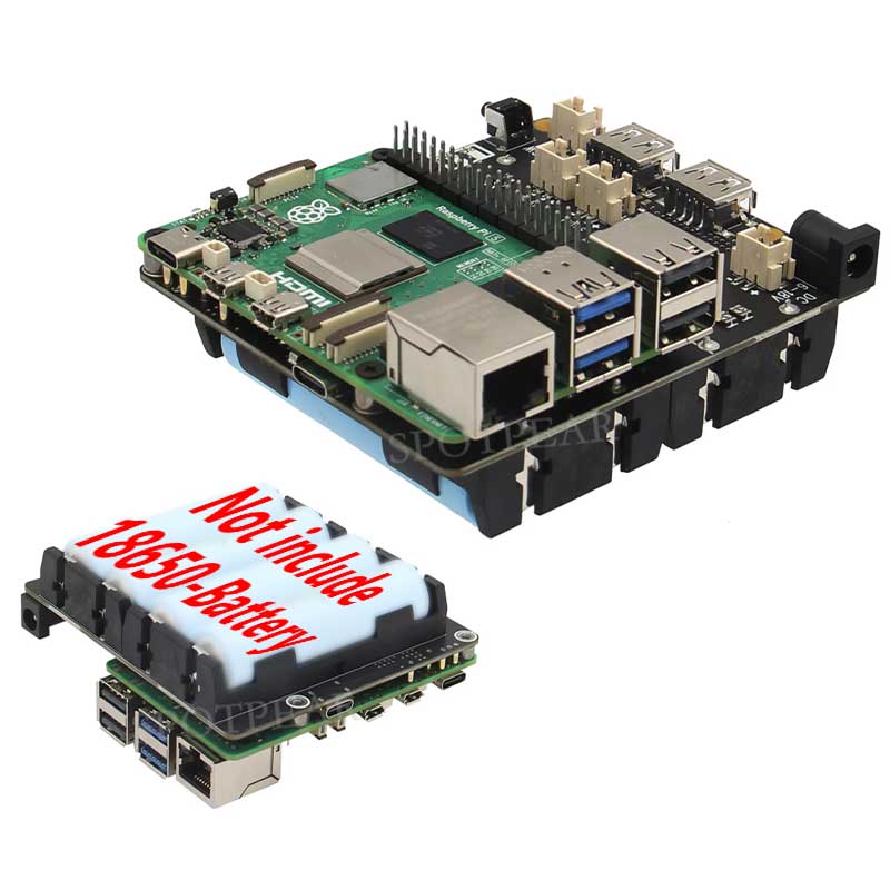 X1202 Плата ИБП Raspberry Pi 5 – обзор и цена Raspberry Pi Uninterrupted Power Supply Ups 18650
